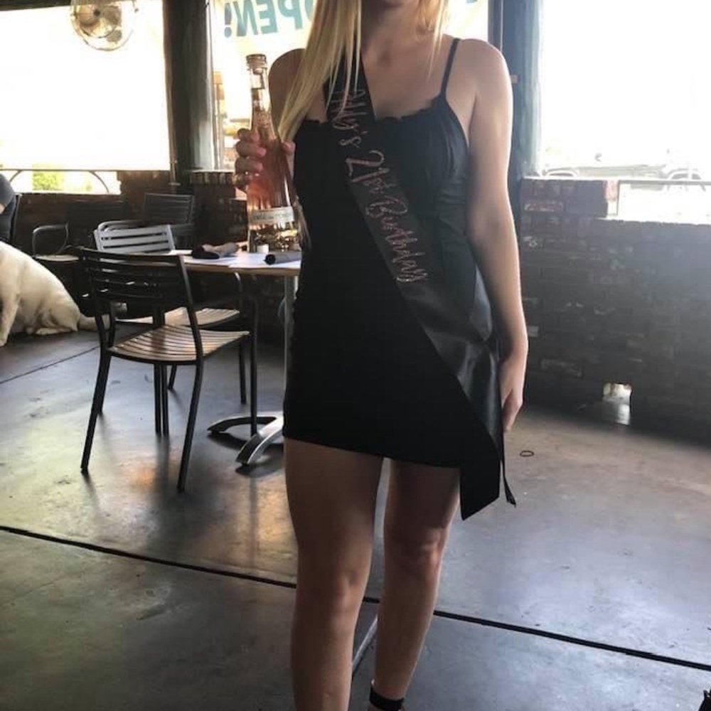 Short black dress